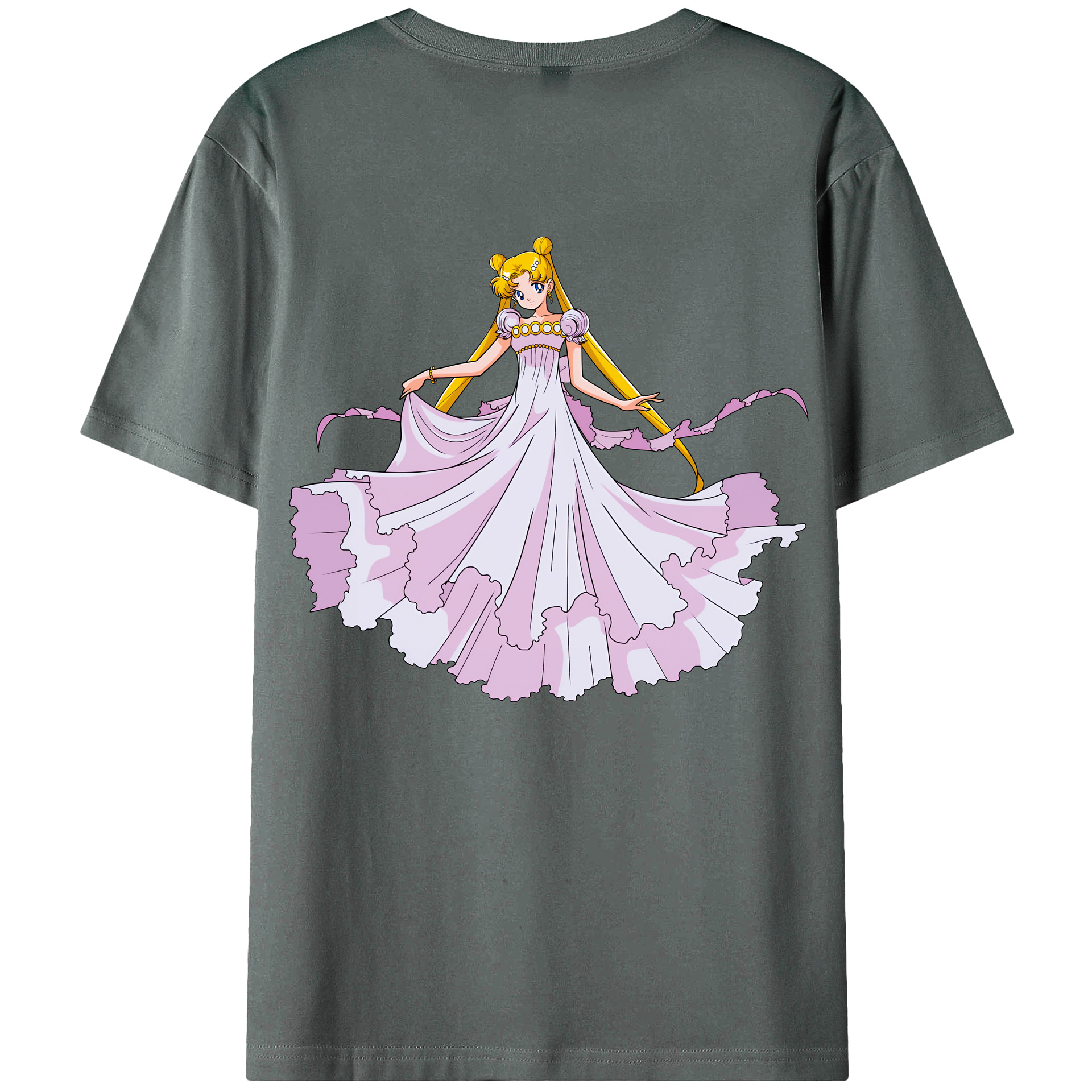 （画像用） 美少女戦士セーラームーン 愛野 美奈子 あいの みなこ Sailor Moon Aino Minako 綿100％半袖Tシャツ（背面プリント）